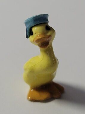 Hagen Renaker Miniature Brother Goose in Blue Hat, Retired